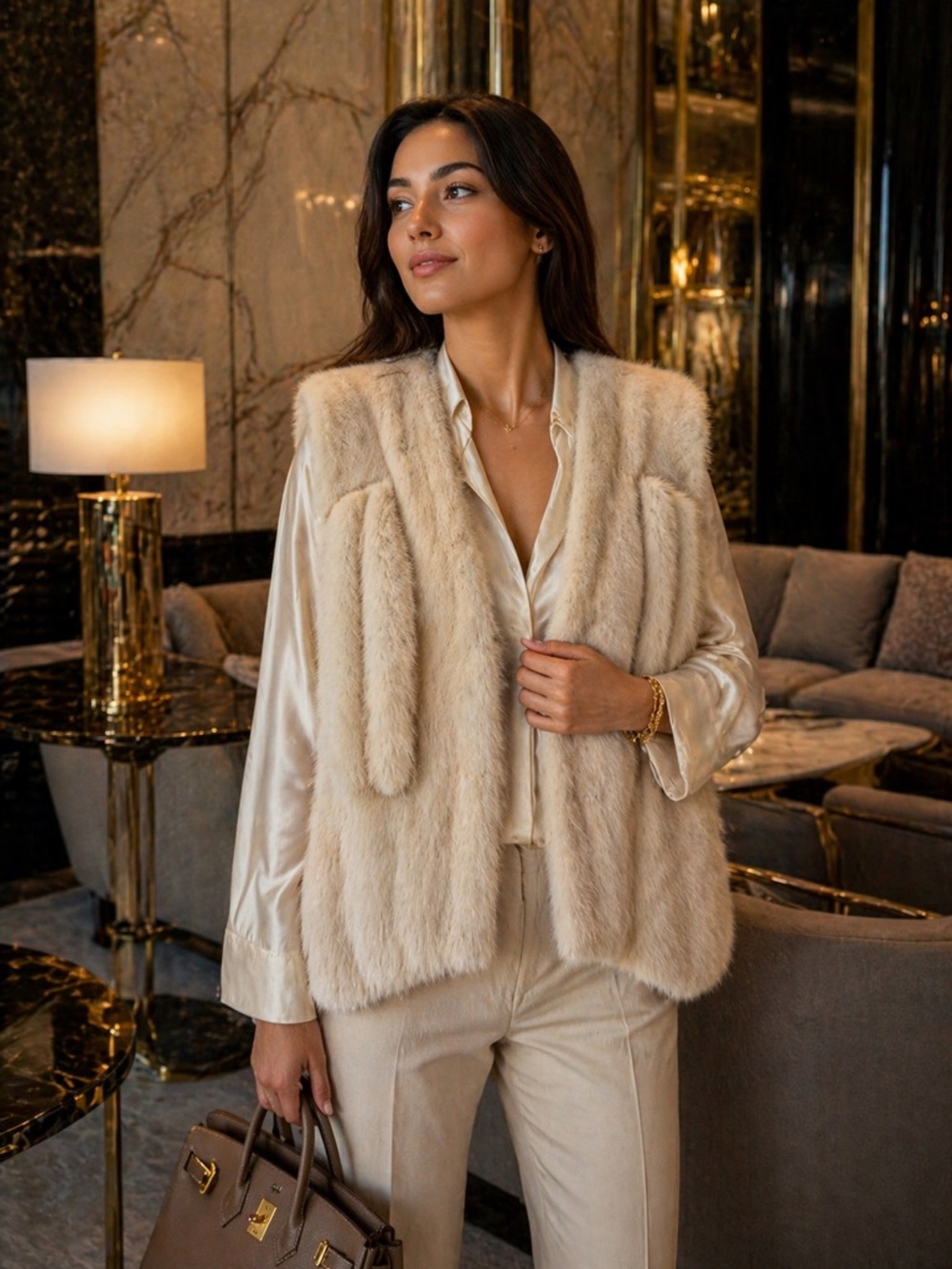 Mink Vintage SZOR-DIENER fur vest ptp 19’